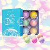 Bath Bombs Christmas Gift Set Kit 6 x 4 Oz Best Ultra Fizz Essential Oil Handmade Spa Bomb Fizzies Perfect for Bubble & Spa Bath Organic & Natural Ingredients Tub Tea Bath Basket