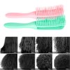 Emoly 2 Pack Detangling Brush for Natural Hair-Detangler for America 3a to 4c Kinky Wavy, Curly, Coily Hair, Detangle Easily with Wet/Dry (Green& Pink)
