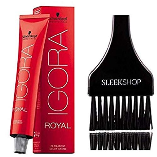Schwarzkopf Professional Igora Royal Permanent Hair Color (with Sleek Tint Brush) (3-0 Dark Brown)