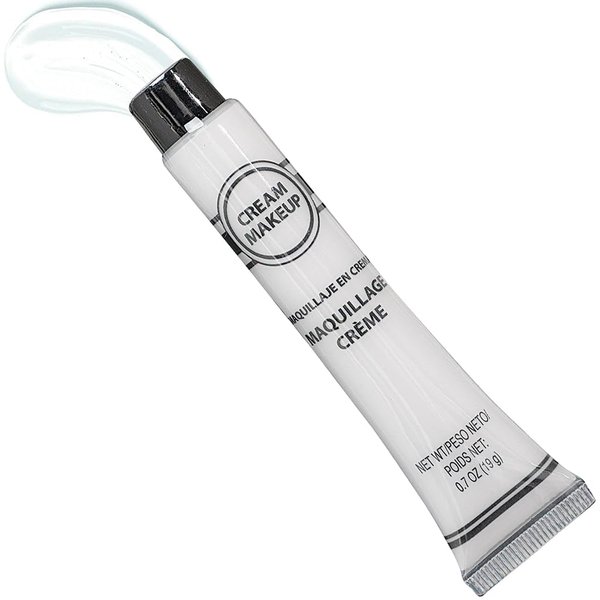 White Cream Makeup Costume Accessory - 0.7 Oz, 1 Count - Bold and Long-Lasting - Easy-to-Apply & Full Coverage For Exceptional Transformations