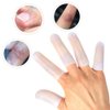 HioIoiH Silicone Finger Protectors for Man, 10 Pack Gel Finger Cots & Protector,Relief from Pain of Finger Tips Cracked, Arthritis