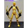 altuco Assembled T13 Action Figure with Multiple Accessories, Gold 3D Printed Multi-Jointed Titan 13 Figure,Dummy 13 Desktop Decorative Toy