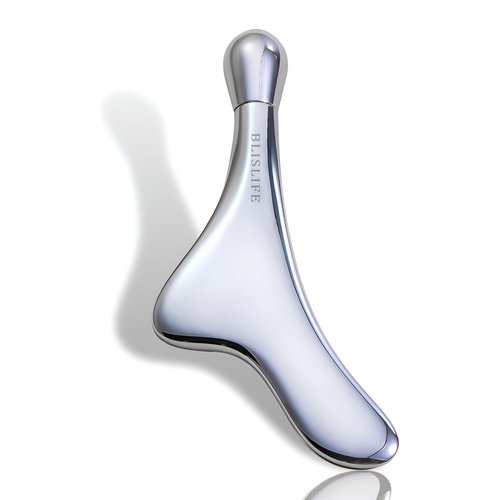 BLISLIFE Eye Roller Massage & Gua Sha Tool,Fade Puffiness and Dark Circles,Reduces Fine Lines and Wrinkles,Facial Skin Care, Metal Roller Eye Cream Massager
