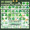 EMOME Glitter St Patrick's Day Tattoos Stickers for Kids, 50 Individually Wrapped Sheets St Patricks Day Decorations Accessories, Irish Shamrock Tattoo Stickers for Party Favors Supplies