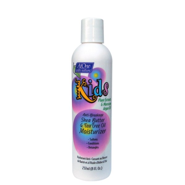 ATONE with Nature Kids Anti-Breakage Moisturizer with Tea Tree Oil, Shea Butter, and Moroccan Argan Oil - Nourishing Cream for All Hair Types -8 Fl. Oz