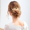 Hermoli 3 Pieces Crystal Bride Wedding Hair Pins Pearl Wedding Hair Clip Rhinestone Bridal Hair Accessories for Women