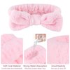 Casoty 6 Pcs Pink Spa Headband Face Wash Headband and Wristband Set, Microfiber Wrist, Skincare Headbands Makeup Headband with Wristband Set, Wrist Wash Bands, Face Wash Wristbands for Washing Face