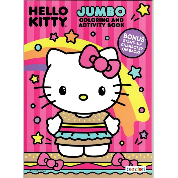 Hello Kitty Coloring Books and Sticker Super Bundle Set for Kids - Includes Hello Kitty Coloring Book with Stickers