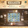 Gamelyn Tiny Epic Pirate Board Game - Notorious Pirate Ship Board Games, Strategic Board Games for Adults, With Rulebook, 210 Game Pieces, and 7 Ships, Blue