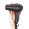 Professional Mini Travel Hair Dryer for RV 1000 Watts Ceramic Ionic Blow Dryer for Kids Plus Concentrator, Black