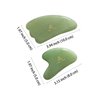 Set of 2 Gua Sha Facial Massagers of Jade Stone, Excellent massage and Skincare Tool