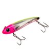 Bomber Lures Mullet Slow-Sinking Twitch, Walking Saltwater Fishing Lure, Excellent for Speckled Trout, Redfish, Stripers and More, 3 1/2", 5/8 oz, Silver Flash/Pink Head/Chartreuse