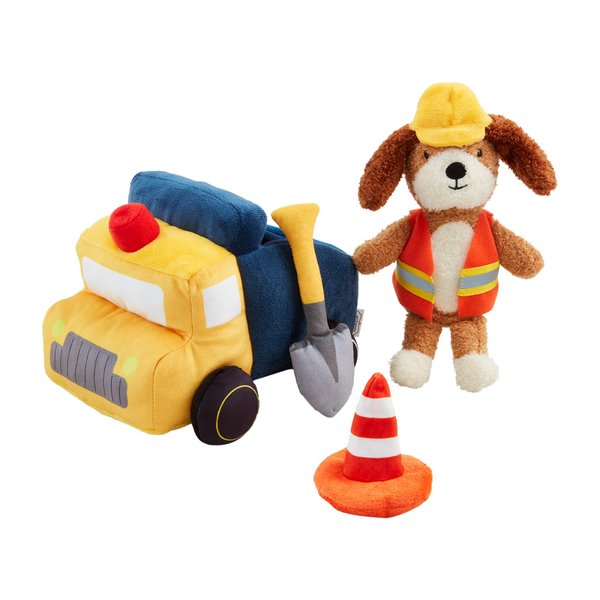 Mud Pie Kids Construction Plush Set; 5" X 8"
