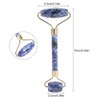Massage Jade Roller Double-head Anti-Aging Face Eye Bestfor Dark Circles and Puffines Neck Anti-Aging Face Eye Neck Massager (Blue)
