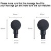 Massage Gun Heads for Hypervolt Go, Replaceable Massager Gun Attachment Different Muscle Massager Heads Deep Tissue Percussion Plug and Play Salon Tools Home Pain Relief New Upgrade Massage Head