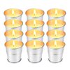 Hausware Citronella Candles Outdoor Indoor - 2.5 oz Scented Candles Set 12 Pack Natural Soy Wax citronella Candles for Garden Patio Yard Home Balcony Camping Backyard