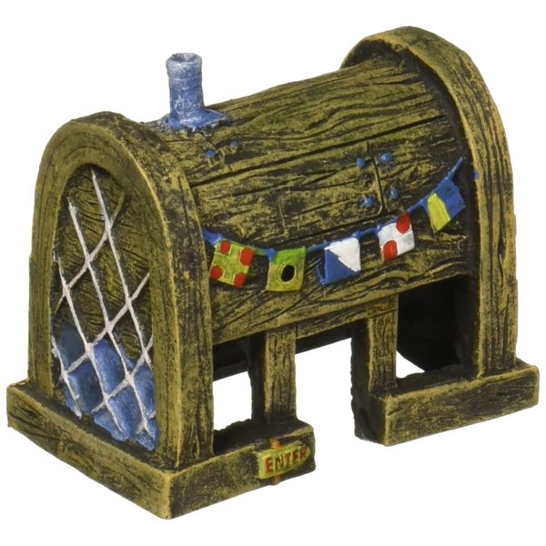 Penn-Plax Spongebob Squarepants Officially Licensed Aquarium Ornament – The Krusty Krab – Medium