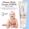 Oeight Diaper Rash Cream Forte, Dermatologically Tested & Hypoallergenic Formula for Baby Skin with 100% Natural Active Ingredients, No Parabens & Unscented - for Mild to Severe Diaper Rash, 75ml