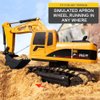 Remote Control Digger,Toy Digger Remote Control Digger Excavator Toys,Engineering Sand Digger Construction Vehicle Toy RC Excavator Toy Cars for Kids