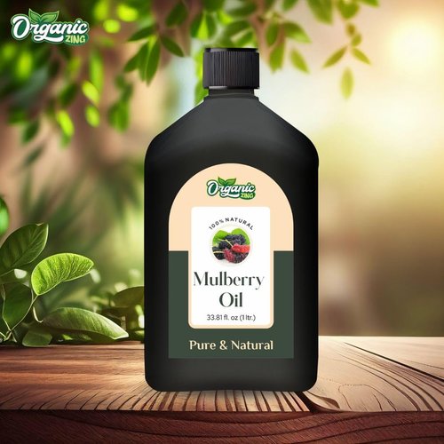 Organic Zing Mulberry (Morus alba) Oil | Pure & Natural Carrier Oil for Aroma, Skincare & Massage - 1000ml/ 33.8 Fl oz