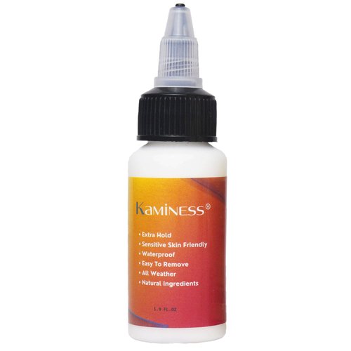 KAMINESS Lace Glue for Wigs Waterproof Super Hold, Transparent Wig Glue for Lace Front Wigs, Lace Wig Adhesive, Invisible Wig Bonding Glue Latex Free, Perspiration Resistant (1.3OZ)