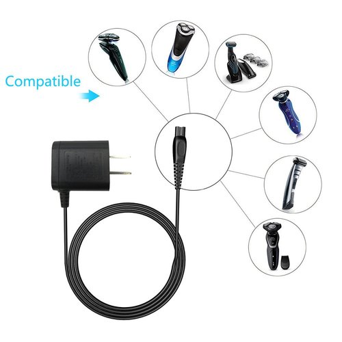 TYZEST 15V Universal Portable Philips Shaver Charger Power Charger Cord Adapter for Philips Shaver Norelco Speed XL/smarttouch XL/Spectra/arcitec HQ8505 Charger Spectra Models Series