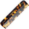 Kent FOT TY Fine Tooth Comb - Beard Comb-Handmade Travel Pocket Comb - Styling Small Comb - Hair Comb for Fine or Thinning Hair-Mustache and Beard Care, Hair-Essential Comb for Kent Beard Kit