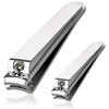 Nail Clipper Set,Professional Fingernail and Toenail Clipper Cutters with Nail File,for Both Men and Women (Silver)