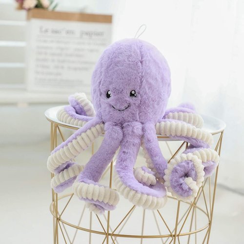 TONGSONG Cute Cartoon Octopus Stuffed Animals Octopus Plush Doll Toys Octopus Plushies Toys Gift Sea Stuffed Toys for Kids and Lovers Home Decor (Purple, 15.7-Inch)