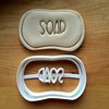 Sweet Prints Inc Bar Soap Cookie Cutter - Dishwasher Safe