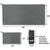 EPAuto 2-Pack Microfiber Fast Drying Travel Gym Towels, Grey, (60''x30'', 24''x15'')