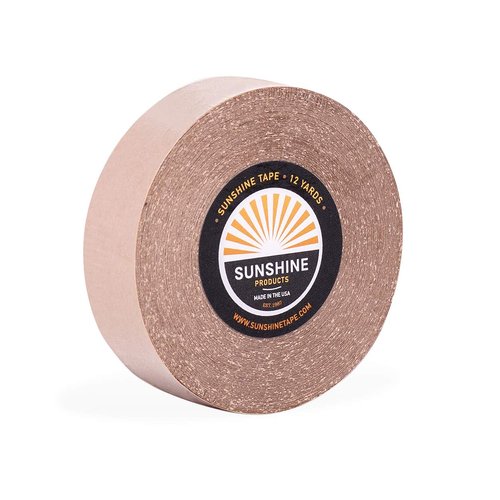 Sunshine Extended Wear Hair System Tape Roll Adhesive Wig Tape - Brown Liner Hair Tape - Long Lasting 1-2 Week Hold - 3/4" x 12yds