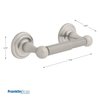 Franklin Brass Jamestown (1-Pack) Toilet Paper Holder Brushed Nickel Tissue Roll Holder for Bathroom Organization and Storage Spring-Loaded Toilet Tissue Holder Wall Bathroom Accessories 9008SN