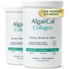 ALGAECAL Collagen - 4 Clinically-Supported Peptides VERISOL®, FORTIGEL®, UC-II®, FORTIBONE®, Anti-Aging Hydrolyzed Collagen Powder, 60 Servings, Made in USA