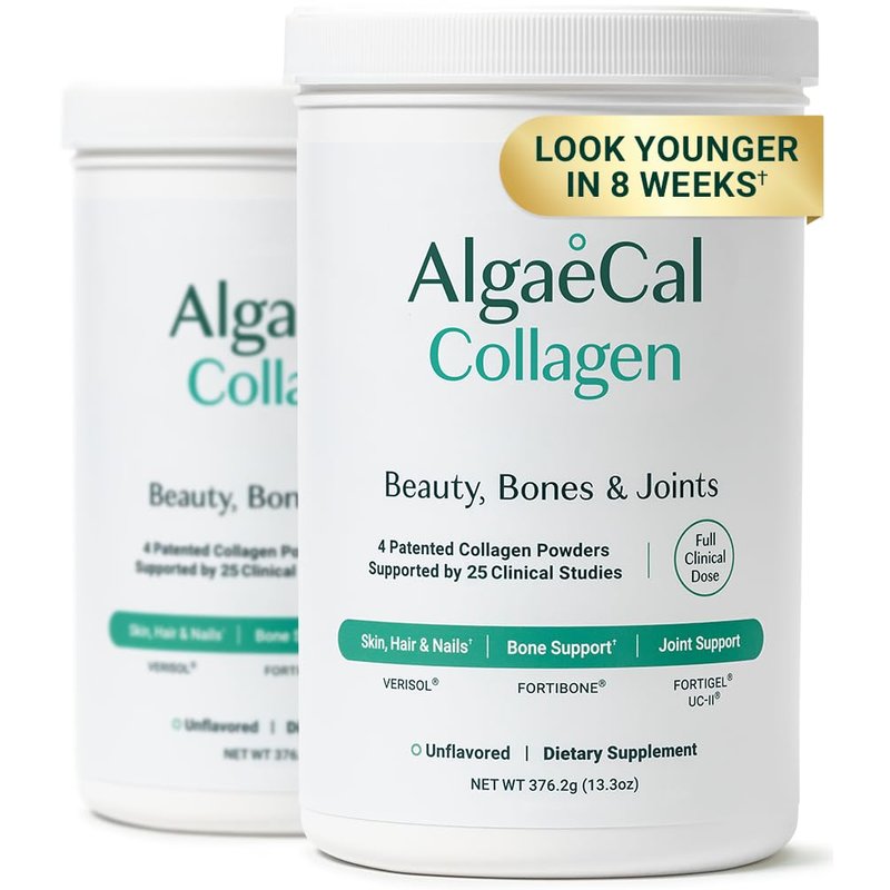 ALGAECAL Collagen - 4 Clinically-Supported Peptides VERISOL®, FORTIGEL®, UC-II®, FORTIBONE®, Anti...