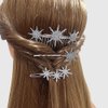 Beaupretty Hair Accessories for Women Gold Decor 2pcs Star Hair Side Combs Rhinestone Wedding Bride Headpieces Women Hair Accessories Silver Bridal Hair Accessories Hair Comb Clips