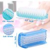 ROLECK 4 Pcs Nail brush Two Sided,Nail brush for cleaning fingernails Men Women,Nail brushes for Toes,Easy use fingernail brush,Nail scrubber brush for Travel,Nail cleaning brush Kids