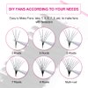 Mega Volume Lash Extensions 0.03mm Self Fanning Lashes D Curl 19mm Easy Fan Lash Extensions 5D 7D 10D Automatic Blooming Eyelashes (0.03-D, 19mm)