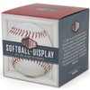 THE ORIGINAL BALLQUBE Softball Display Case Square Clear Softball Cube Memorabilia Display & Storage Sports Softball Display Box Holder