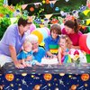 Outer Space Birthday Party Decorations Space Theme Party Supplies with Happy Birthday Banner Solar System Tablecloth for Galaxy Space Birthday Party Decor (Tablecloth+Flag Banner)