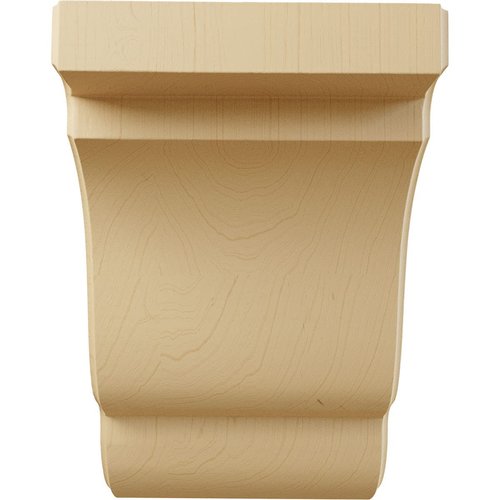 Ekena Millwork BKTW05X05X08BEAL Bedford Wood Brackets, 5 1/4"W x 5"D x 7 1/2"H , Alder