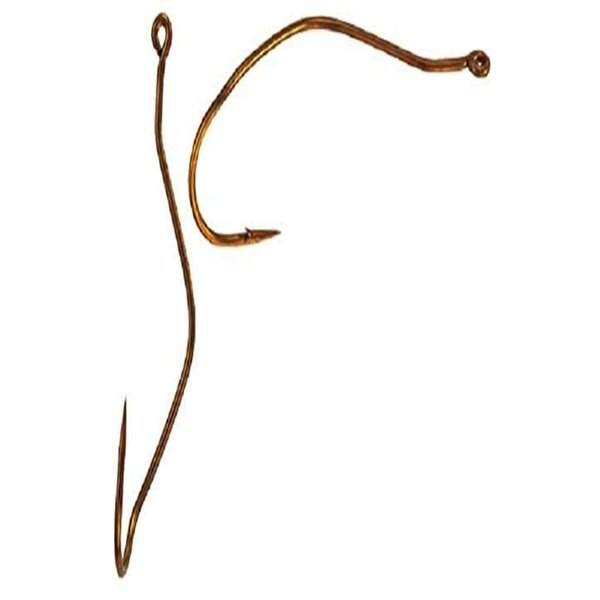 Mustad UltraPoint Slow Death Special Bend Aberdeen Hook (Pack of 25), Bronze, 1