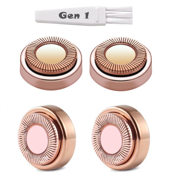 Flawless Replacement Heads,Rimoleur Facial Hair Remover Replacement Heads Generation 1 for Finishing Touch Flawless Facial Hair Removal Tool for Women,Pack of 4