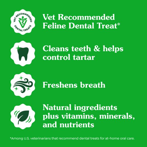 Greenies Feline Dental Cat Treats, Catnip Flavor, 21 oz. Tub