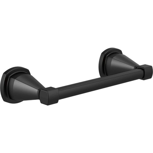 DELTA FAUCET Rubber Limited 77608-BL Stryke 8-in Wall Mount Hand Towel Bar Bath Hardware Accessory in Matte Black