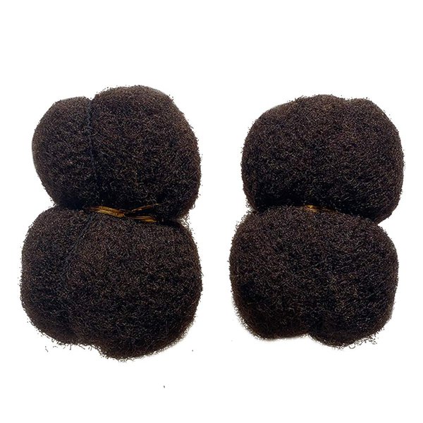 Tight Afro Kinky Human Hair for Dreadlocks,Ideal for Making Locs,Repair Extensions,Twist or Braids 2 Bundles/Package Darker Brown #2 8inch