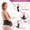 GABRIALLA Elastic Pregnancy Belly Band for Pregnant Women, Baby Safe Design, Adjustable & Breathable Maternity Belt, Improve Posture and Relieves Back, Joint, & Hip Strain (MS-96 Black, M)