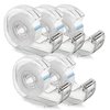 KIDMEN Transparent Tape,Clear Tape for Office,Home,School,5 Dispensered Rolls,0.7 x 1300 Inch