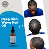Deep Dish Wave Hair Oil 100% All Pure Natural Organic 360 - Premium Hair Growth Oil & Beard Oil for Men - Waves Training 1oz