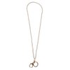 SPUNKYsoul Pretty Cute Colored Lanyard Necklace for id badge key keychain with Beads for Women (Creme)